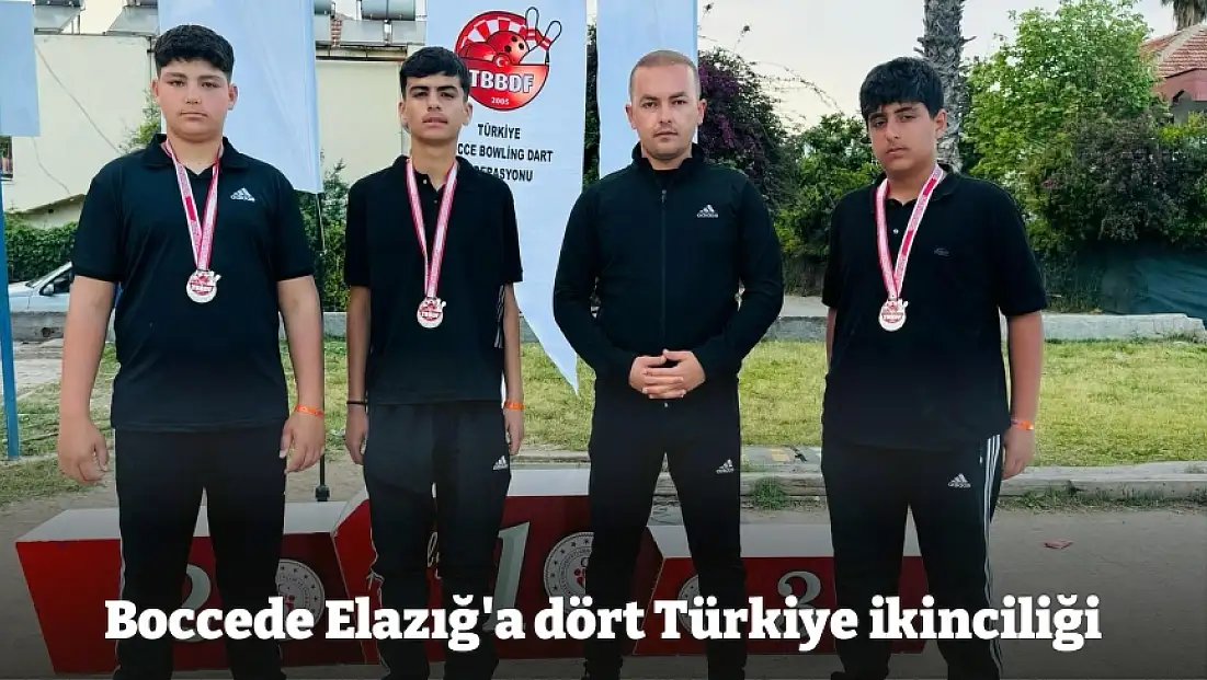 Boccede Elazığ'a dört Türkiye ikinciliği