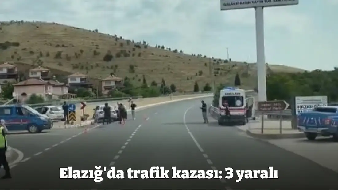 Elazığ'da trafik kazası: 3 yaralı