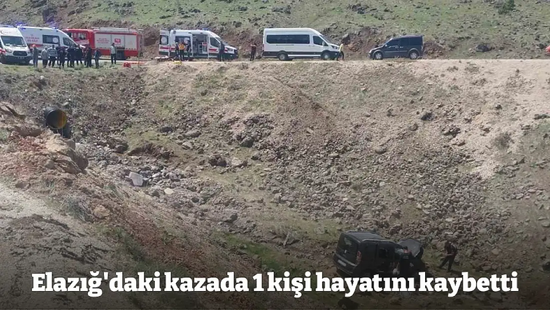Elazığ'daki kazada 1 kişi hayatını kaybetti