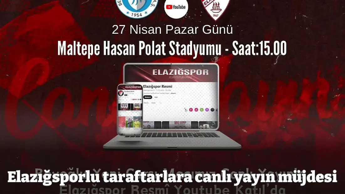 Elazığsporlu taraftarlara canlı yayın müjdesi