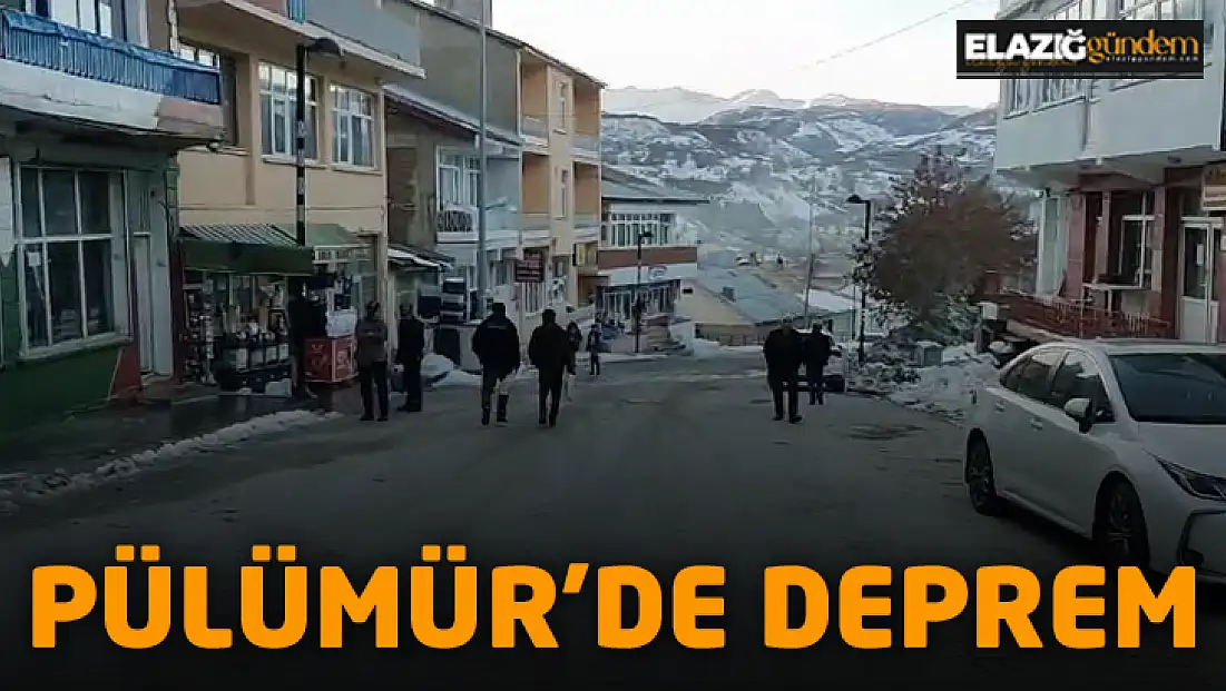 Pülümür'de korkutan deprem