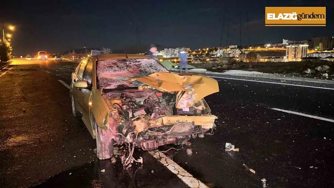 Alkollü sürücü aydınlatma direklerine çarptı: Araç pert oldu, sürücünün burnu bile kanamadı