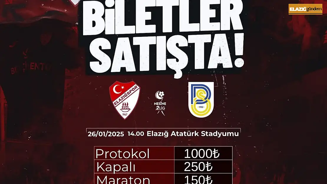 Belediye Derincespor maçı biletleri satışta