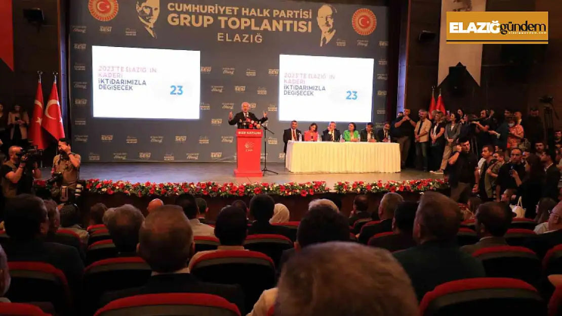 CHP grup toplantısını Elazığ'da yaptı