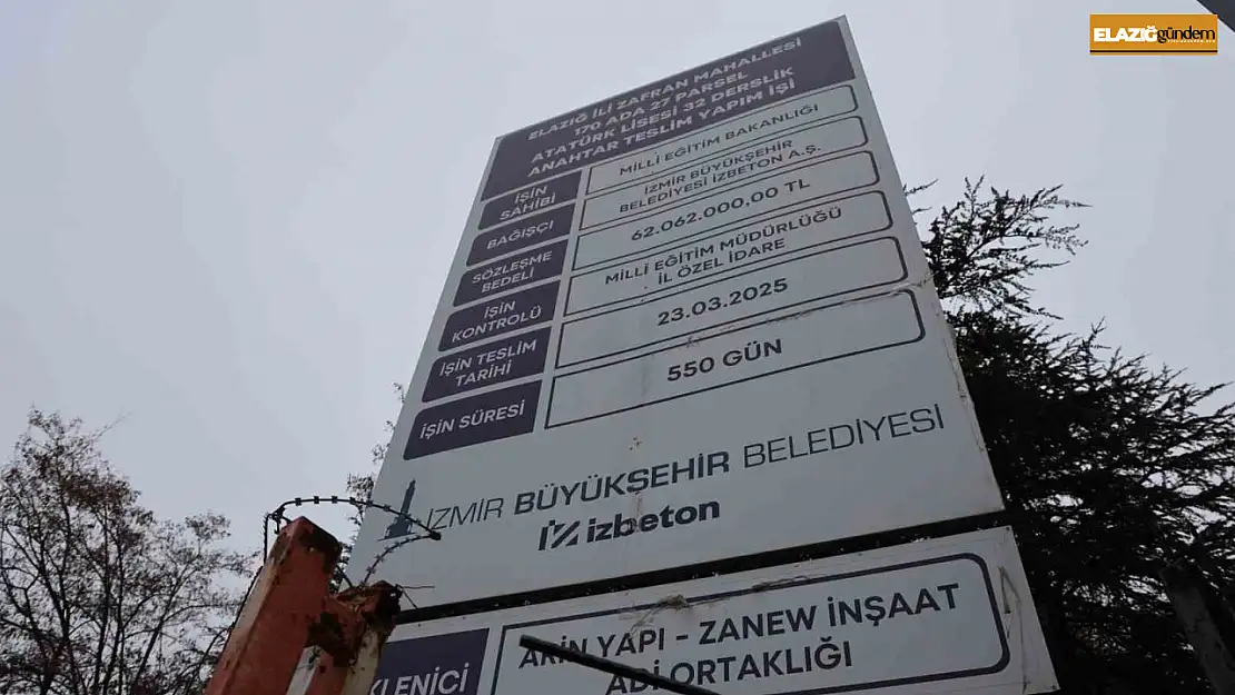 CHP'li İzmir Belediyesinin okul inşaatı krizi: Depremi yaşayan Elazığ'daki okul inşaatı 10 milyon lira zararla yarım kaldı