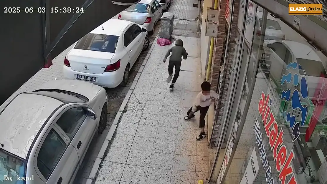 Çocukların tehlikeli oyunu kamerada: İş yerine torpil atıp kaçtılar