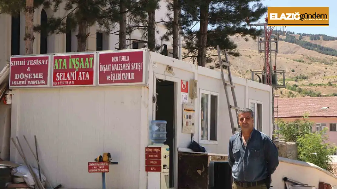 Deprem sonrası çok sevdiği ilçeyi terk etmedi, 3 yıldır konteynerde hizmet veriyor