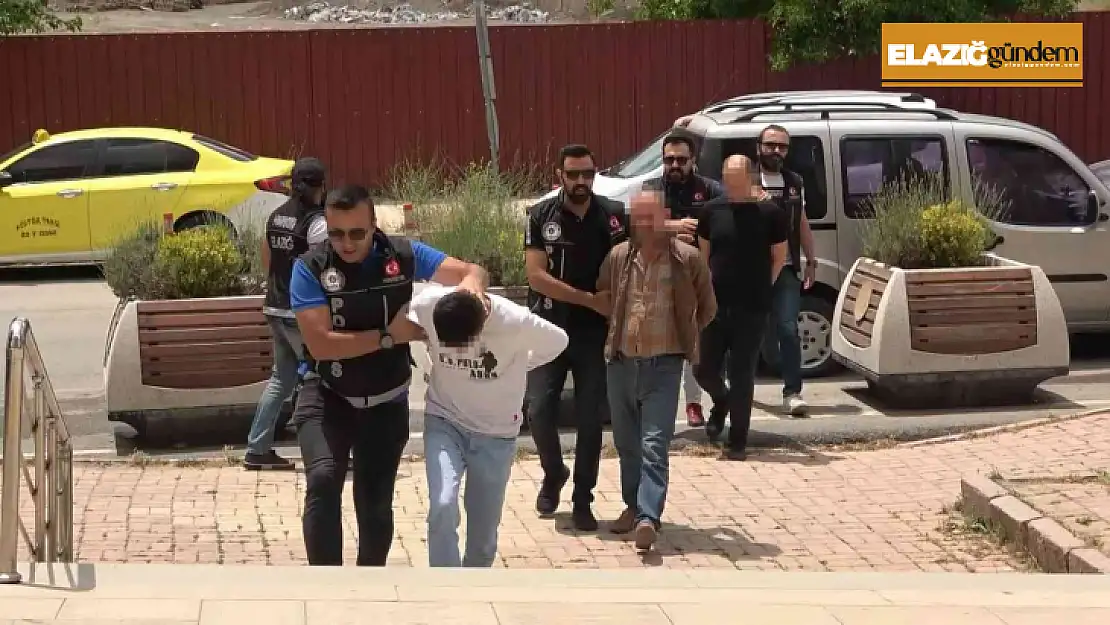 Elazığ'a uyuşturucu tacirlerine operasyon: 3 gözaltı