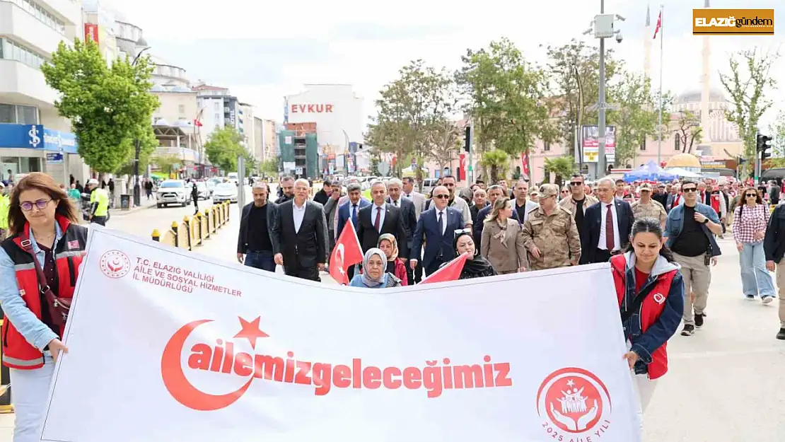 Elazığ'da 'Aile Yılı' yürüyüşü