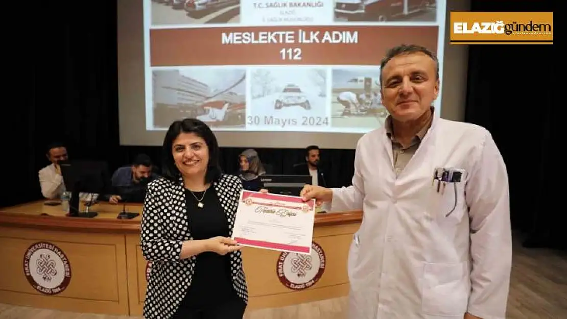 Elazığ'da 'Meslekte İlk Adım 112' paneli düzenlendi