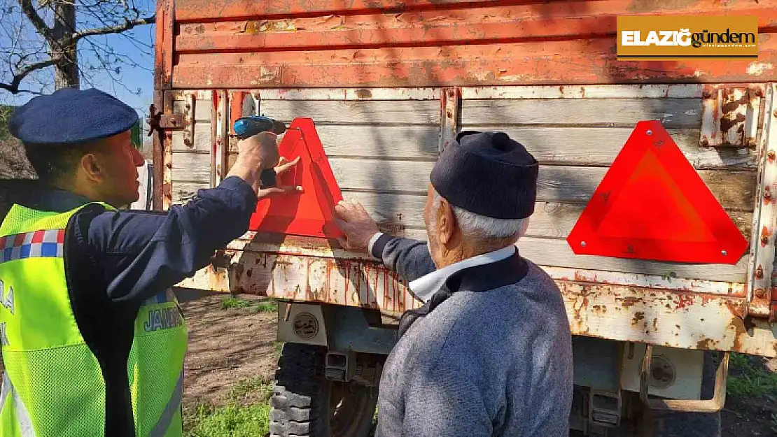 Elazığ'da 'Reflektör Tak Görünür Ol' kampanyası