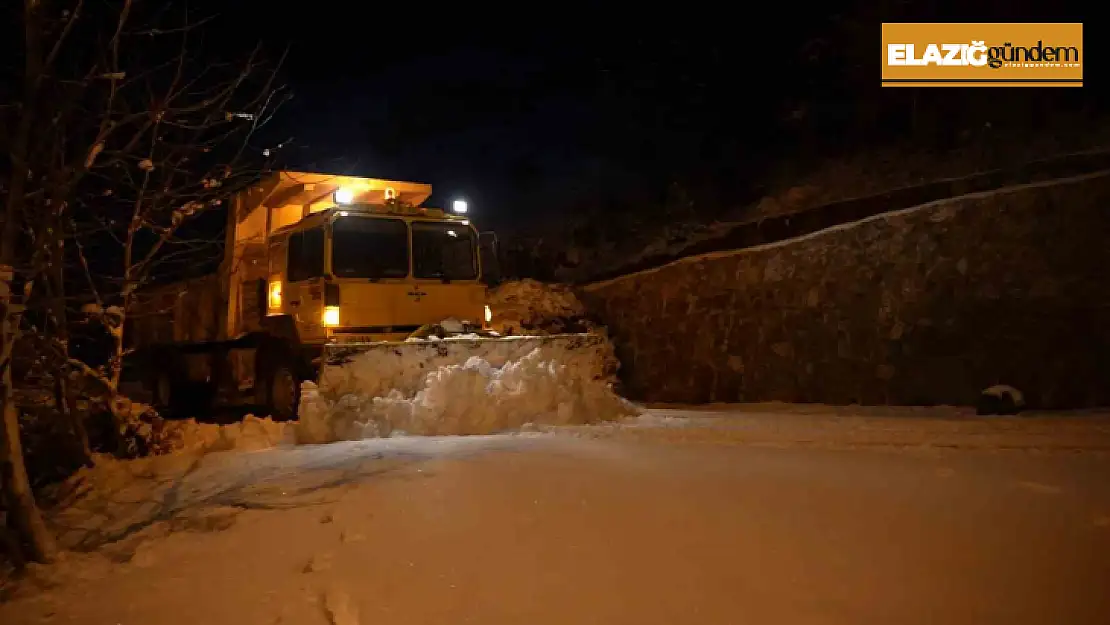 Elazığ'da 124 köy yolu ulaşıma kapandı