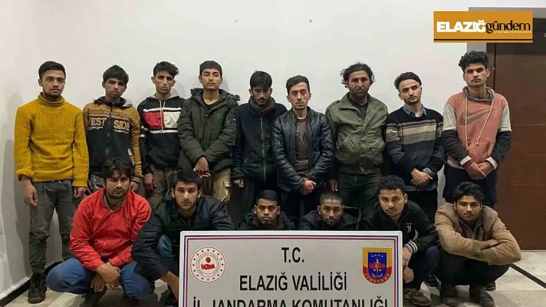 Elazığ'da 15 düzensiz göçmen yakalandı