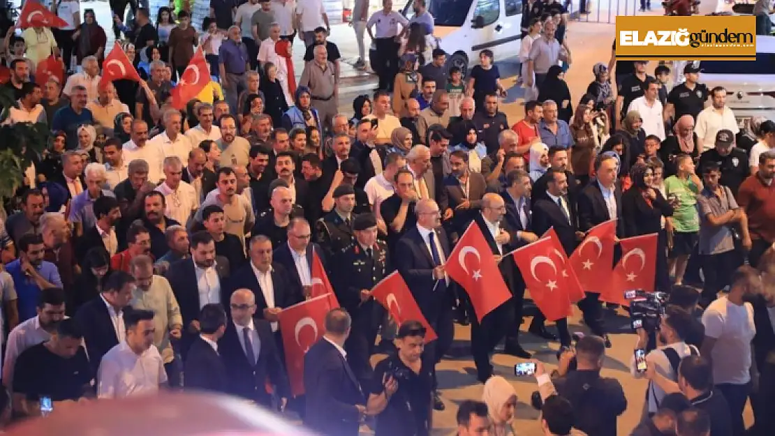 Elazığ'da 15 Temmuz Demokrasi ve Milli Birlik Günü anma töreni