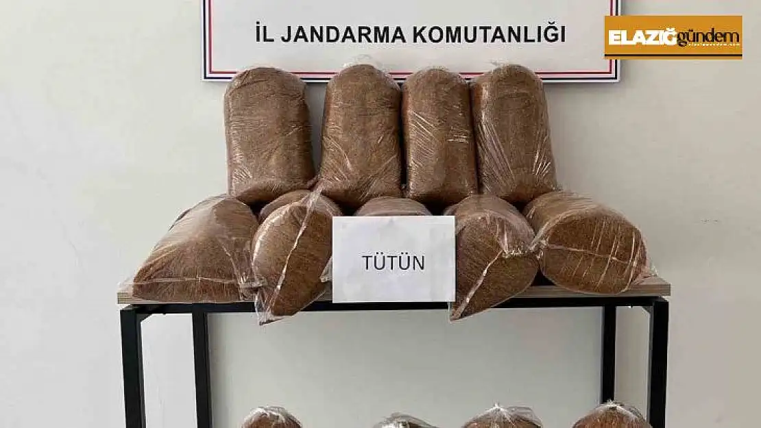 Elazığ'da 165 kilo kaçak tütün ele geçirildi