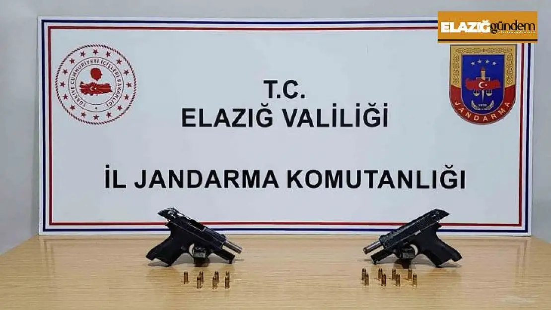 Elazığ'da 2 adet ruhsatsız tabanca ele geçirildi