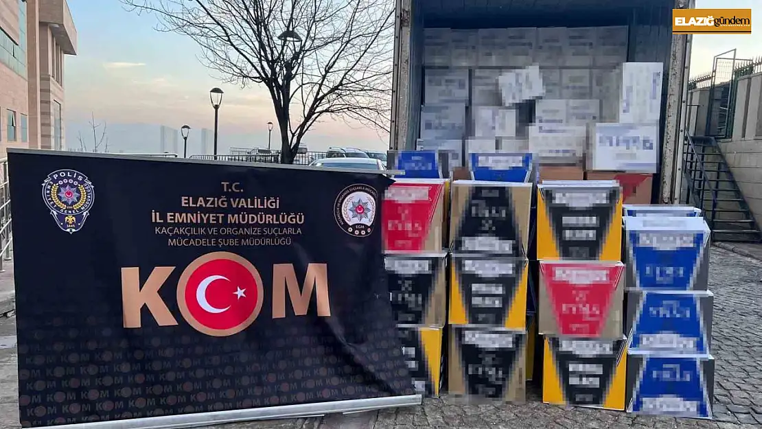 Elazığ'da 2 milyon 564 bin makaron ele geçirildi