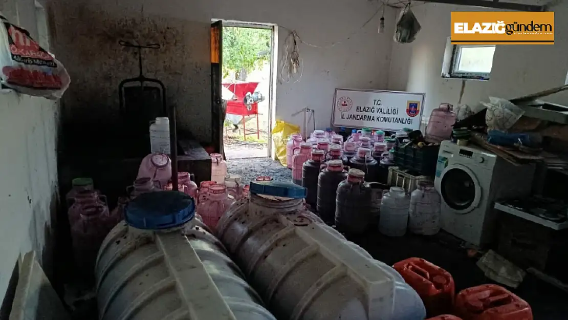 Elazığ'da 2 ton 600 litre kaçak şarap ele geçirildi