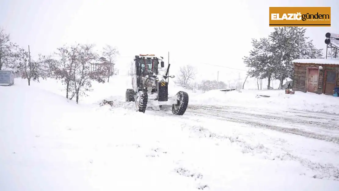 Elazığ'da 210 köy yolu ulaşıma kapandı