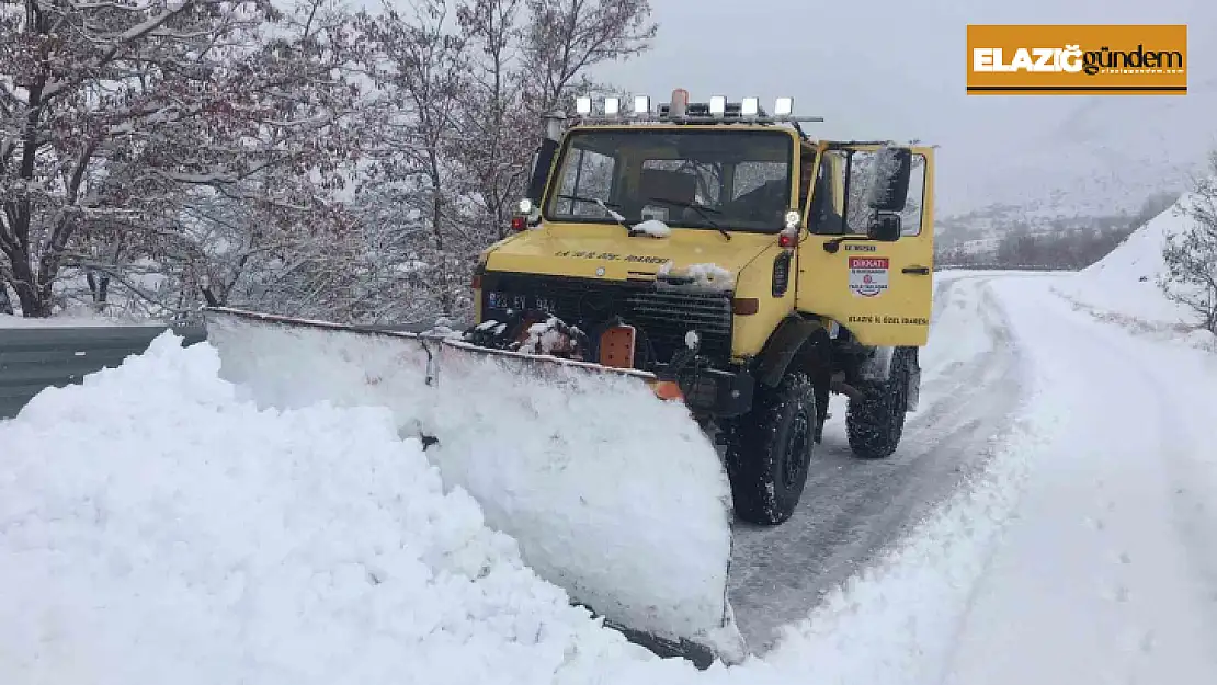 Elazığ'da 337 köy yolu ulaşıma açıldı