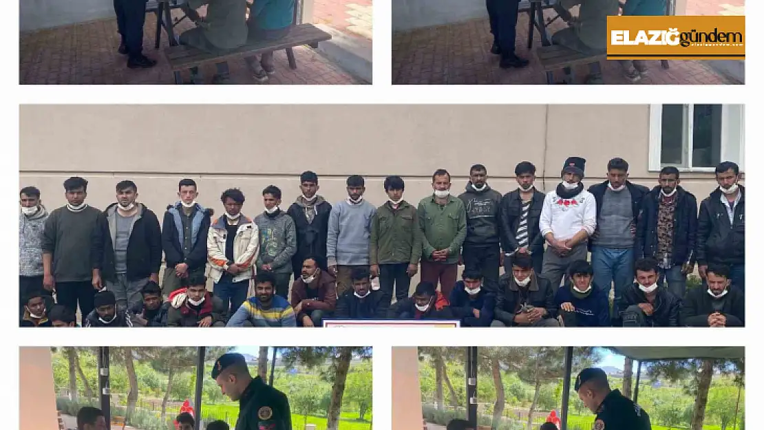 Elazığ'da 35 düzensiz göçmen yakalandı