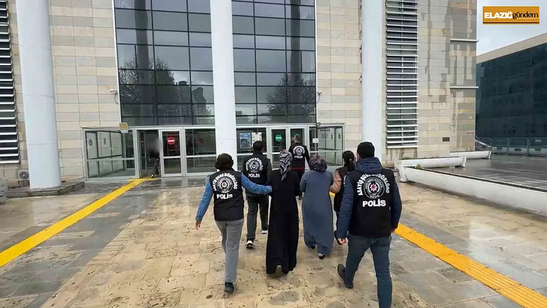Elazığ'da 416 bin liralık ziynet eşyası çalan kadın şüpheliler yakalandı