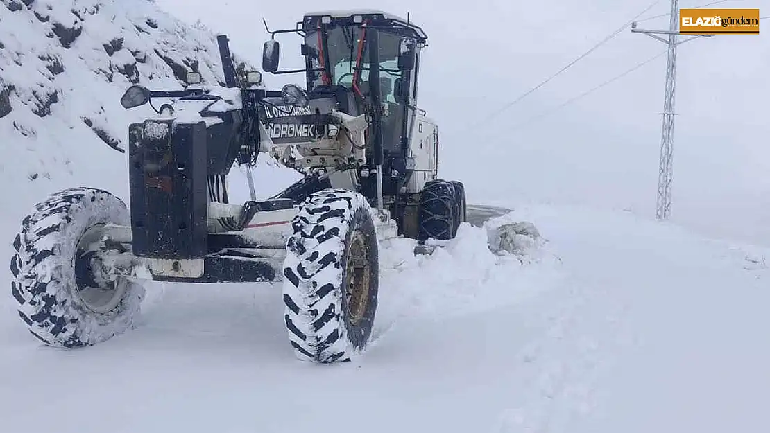 Elazığ'da 5 köy yolu ulaşıma kapandı