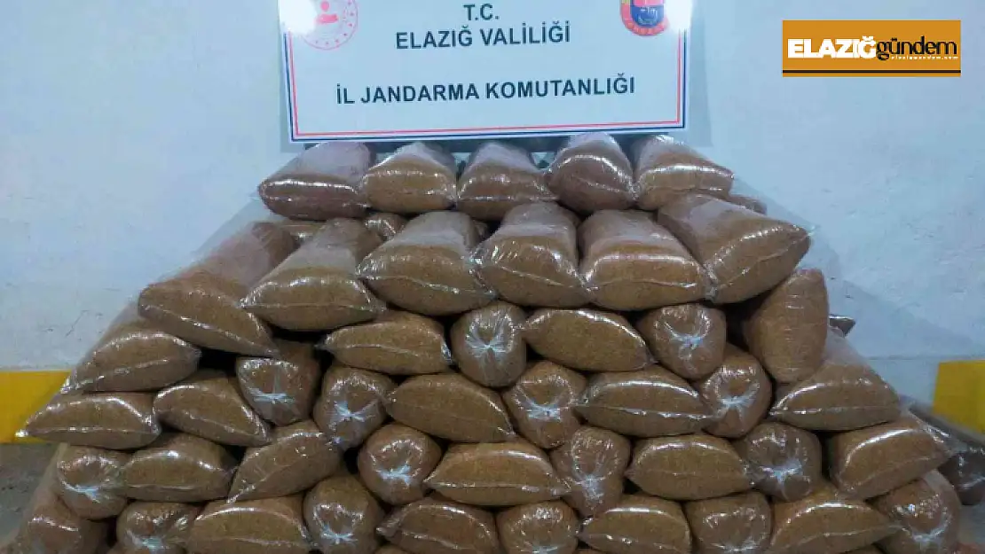 Elazığ'da 648 kilo kaçak tütün ele geçirildi