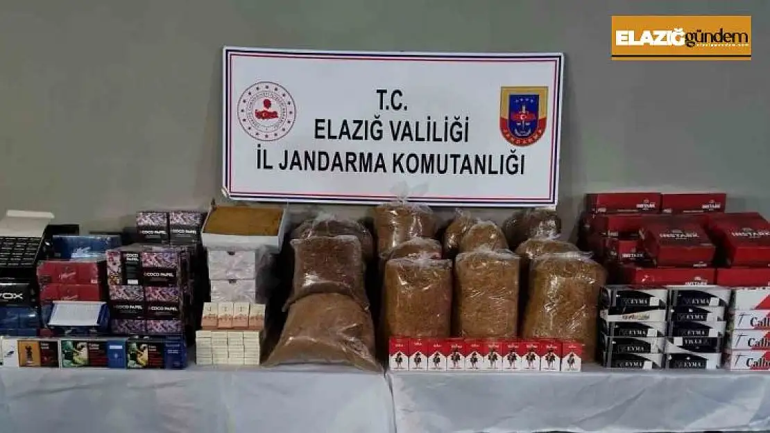 Elazığ'da 66 kilo kaçak tütün ele geçirildi