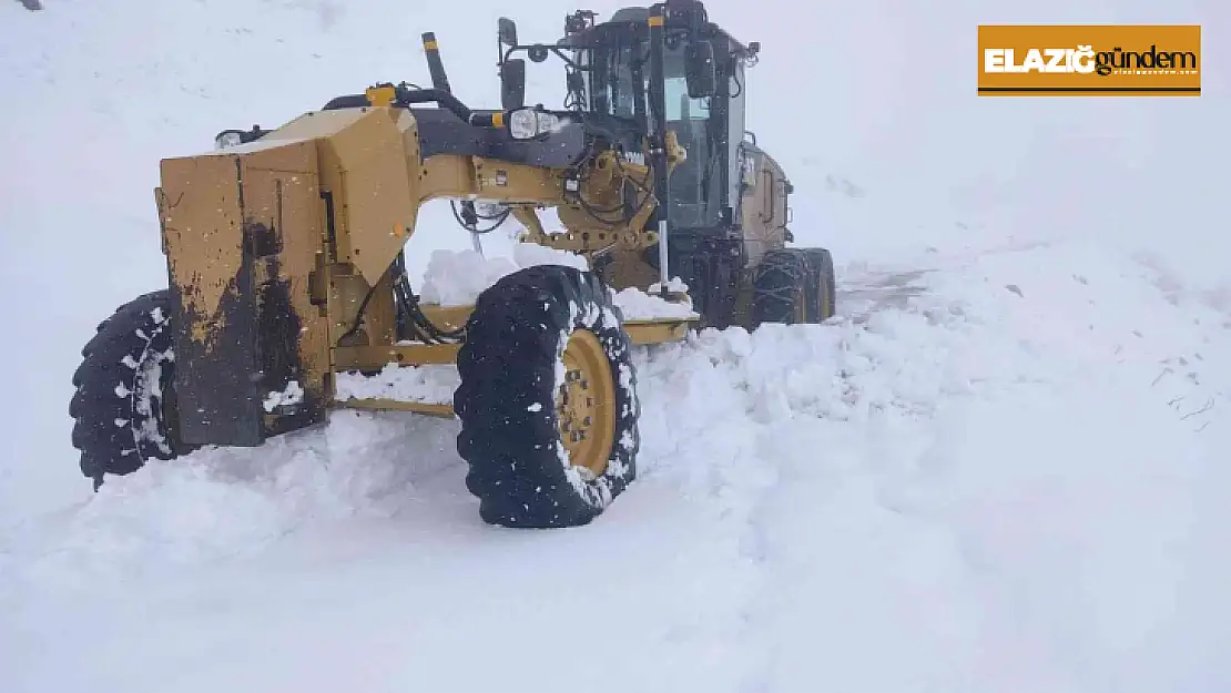 Elazığ'da 86 köy yolu ulaşıma kapandı