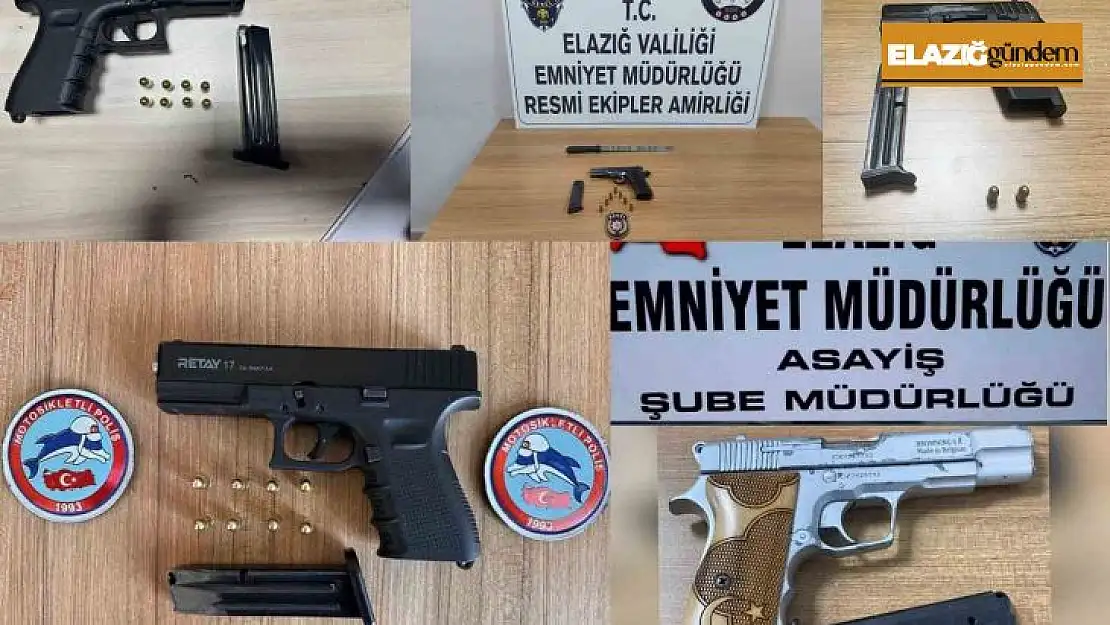 Elazığ'da aranan 9 şüpheli yakalandı