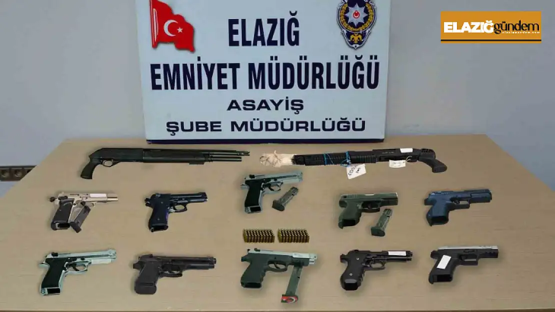 Elazığ'da asayiş suçlarına karışan 18 kişi tutuklandı