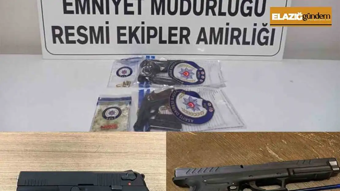 Elazığ'da asayiş uygulaması: 15 aranan şahıs yakalandı, 4 ruhsatsız silah ele geçirildi