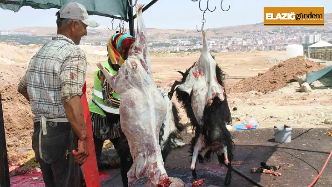 Elazığ'da bayramın üçüncü gününde kurban kesimleri devam etti