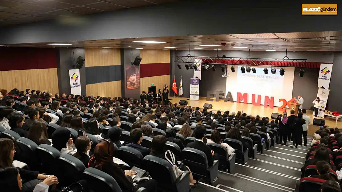 Elazığ'da bir ilk: 370 öğrenciyle Birleşmiş Milletler simülasyonu gerçekleştirildi