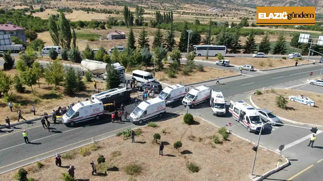 Elazığ'da bir yılda meydana gelen 3 bin 91 kazada 14 kişi hayatını kaybetti