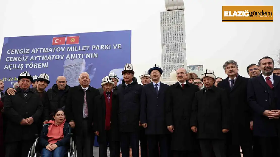 Elazığ'da Cengiz Aytmatov Parkı ve anıtı açıldı