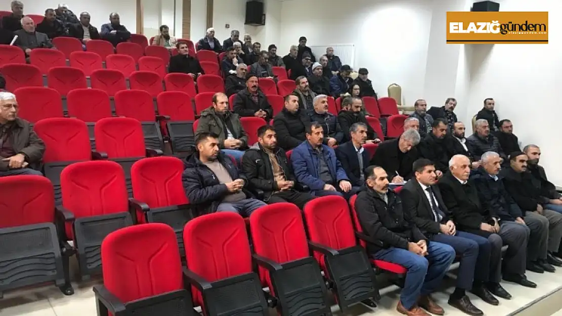 Elazığ'da çiftçilere yönelik bilgilendirme toplantısı