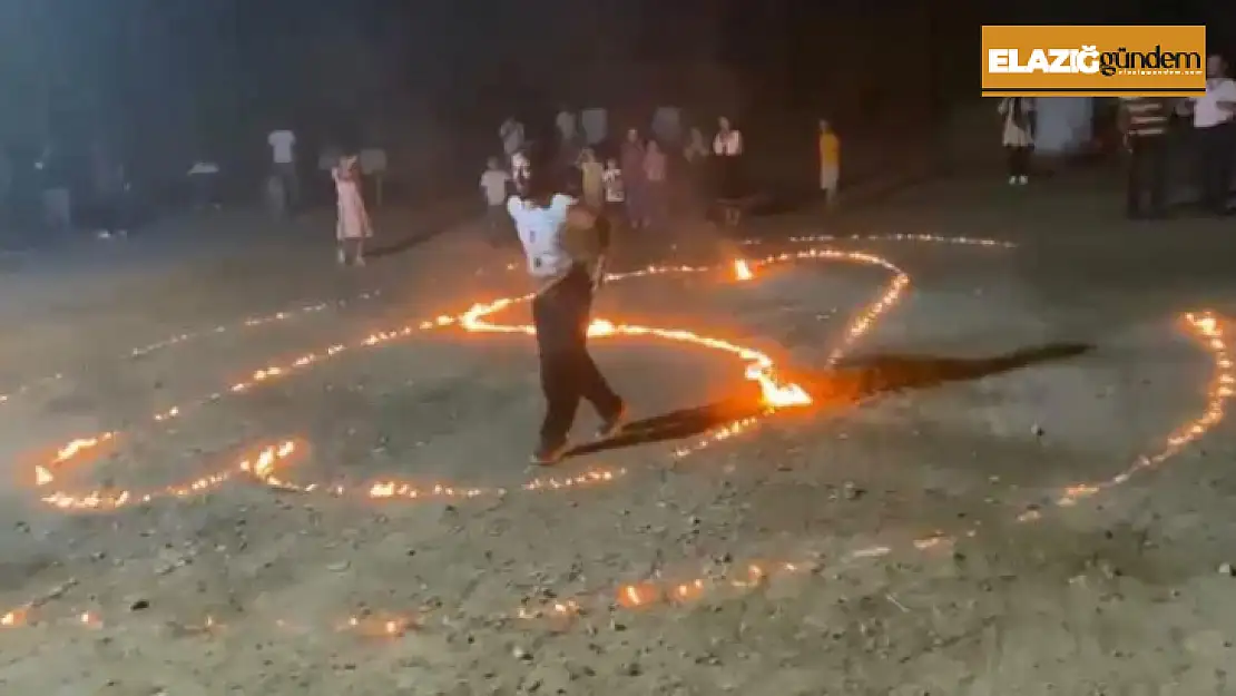 Elazığ'da çılgın davulcudan ateşli şov