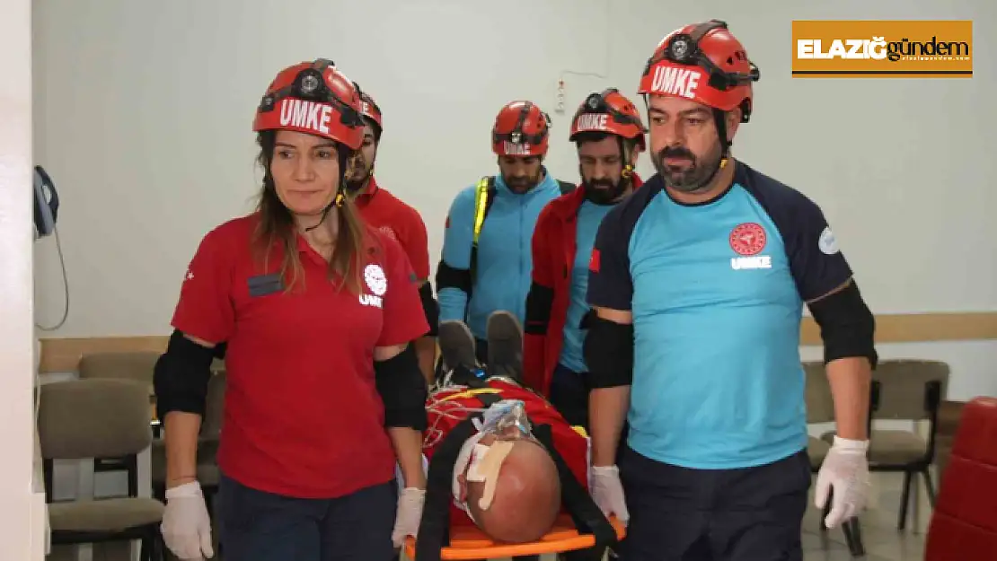 Elazığ'da deprem ve yangın tatbikatı