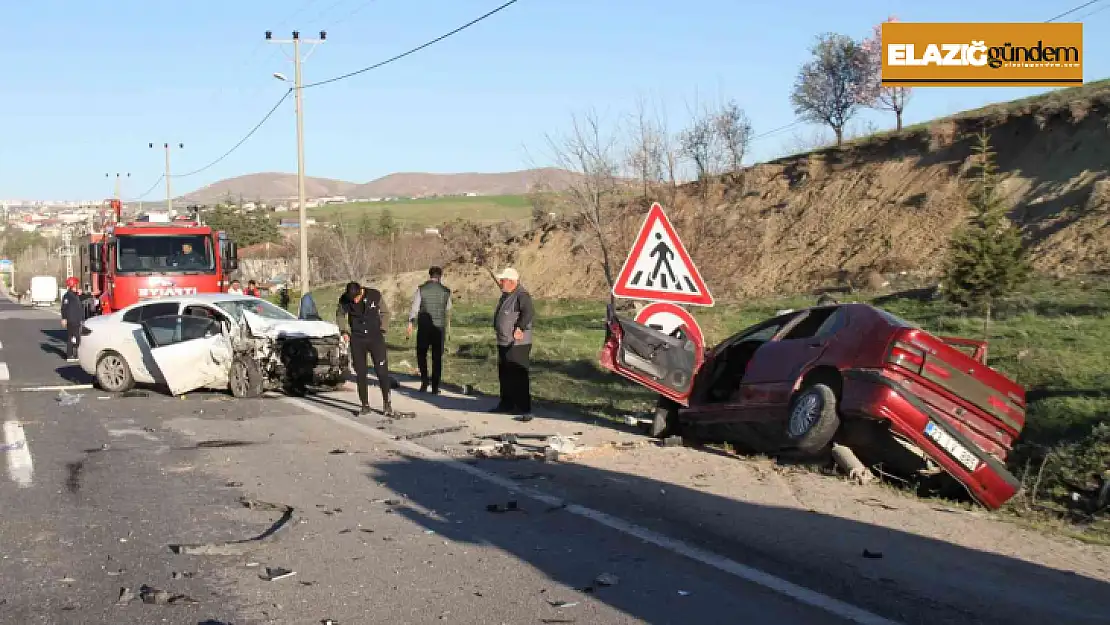 Keban Yolunda feci kaza: 1 ölü, 3 yaralı