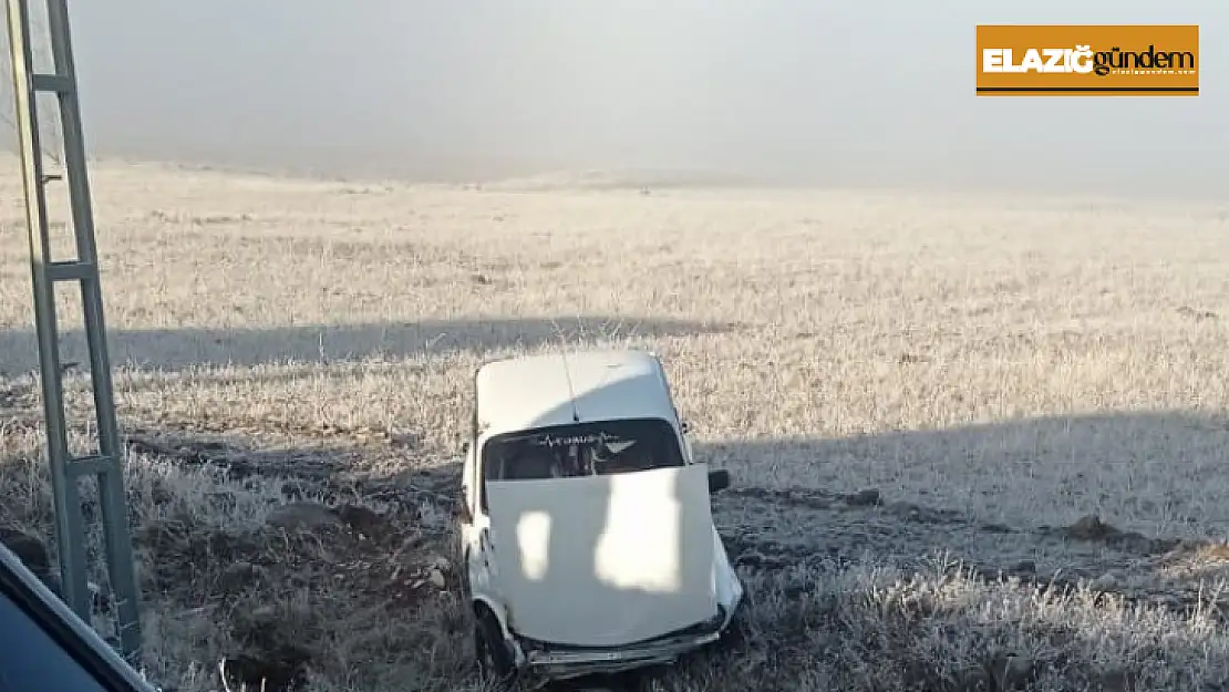 Elazığ'da gizli buzlanma kazaya neden oldu, 1 kişi yaralandı