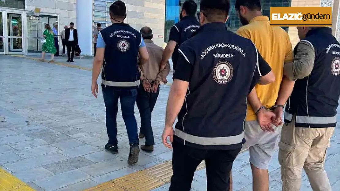 Elazığ'da göçmen kaçakçısı 2 şüpheli tutuklandı