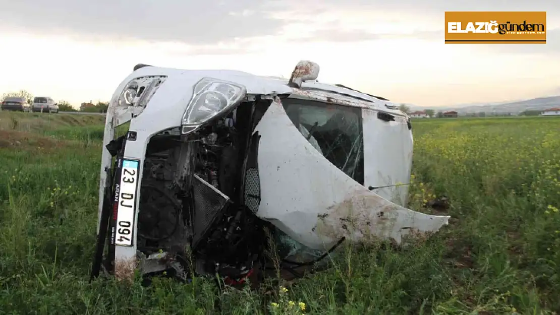 Bingöl Yolu'nda araç şarampole uçtu