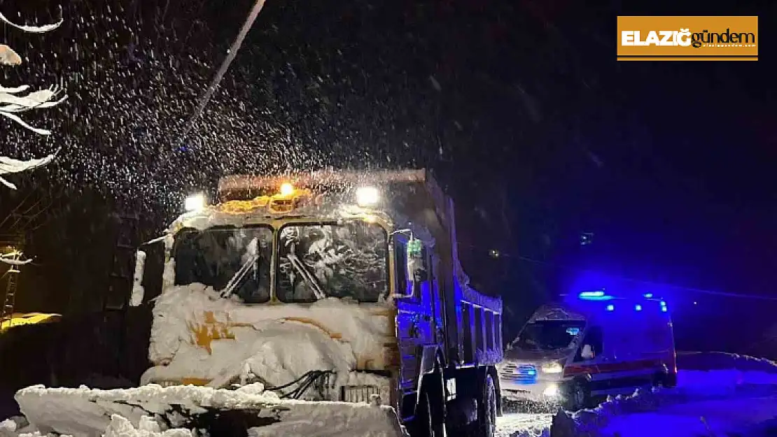 Elazığ'da hasta vatandaş için ekipler seferber oldu