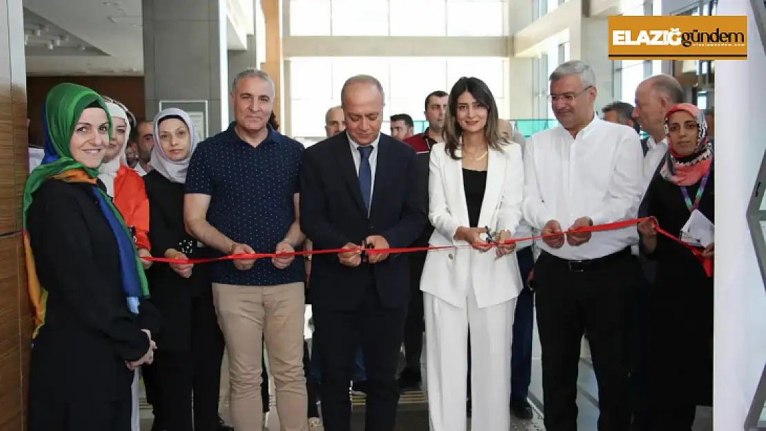 Elazığ'da hasta ve yakınlarının katkısı ile el işi ve resim sergisi açıldı