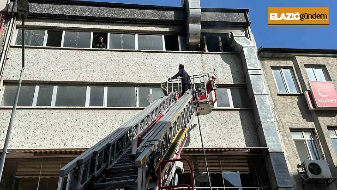 Elazığ'da havalandırma motoru yangın çıkardı