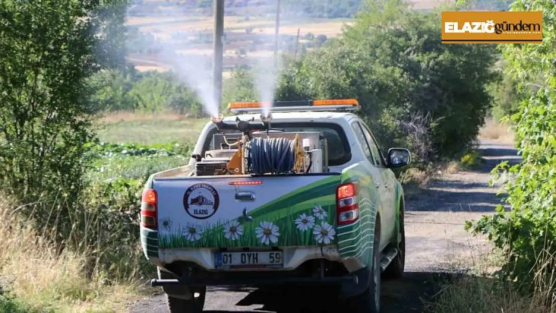 Elazığ'da havaların ısınmasıyla ilaçlama çalışmalarına hız verildi