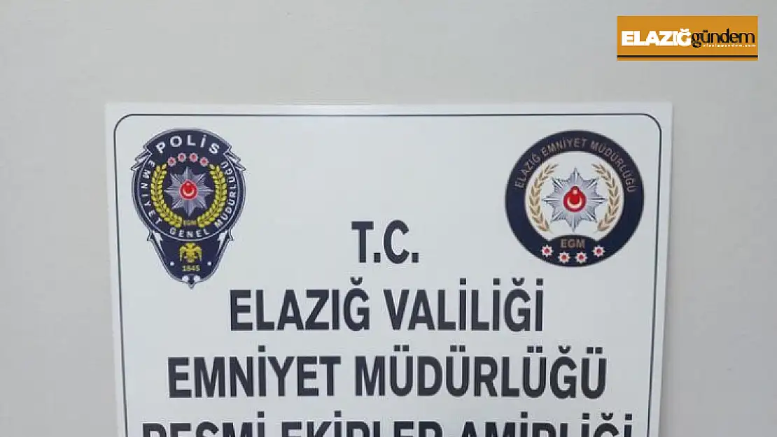 Elazığ'da huzur ve güven uygulaması: 2 bin 924 şahıs denetlendi