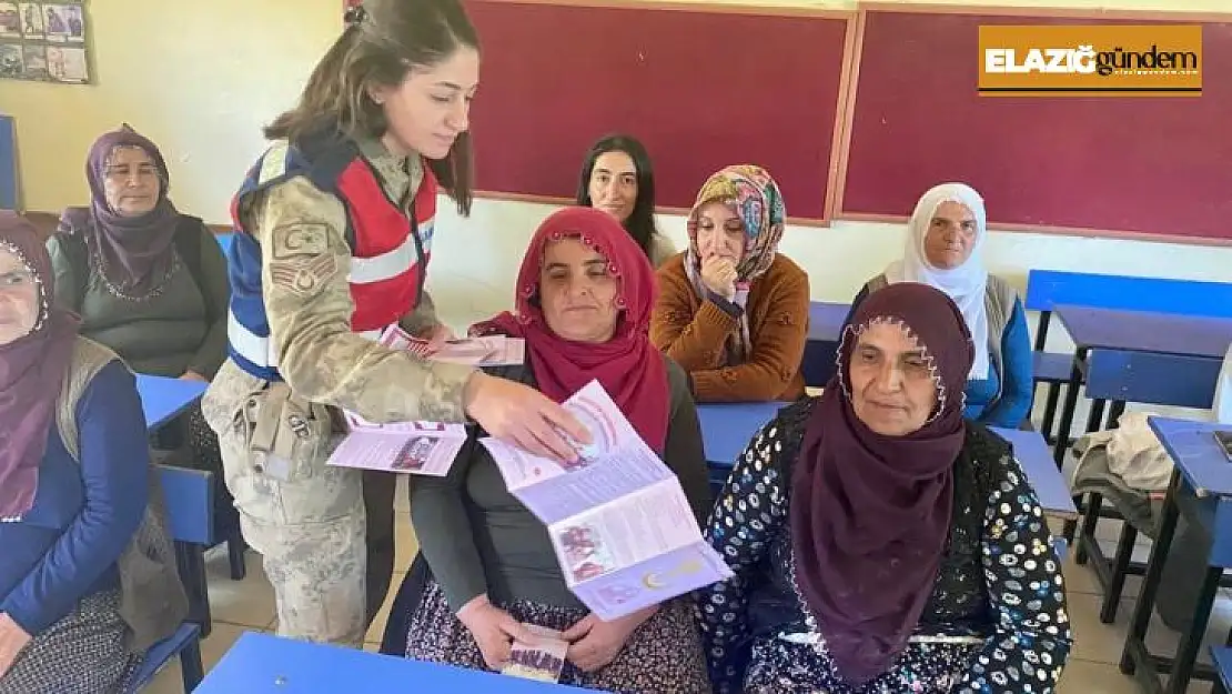 Elazığ'da jandarma ekipleri KADES'i anlattı